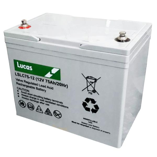 Two Lucas 75AH Batteries, Includes Fitting