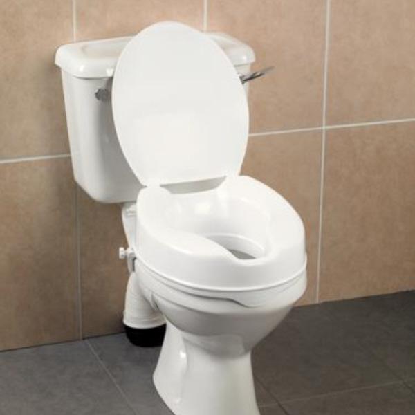 Deluxe Raised Toilet Seat With Lid 6 inch
