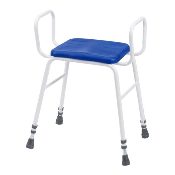 Lux Perching Stool With Arms