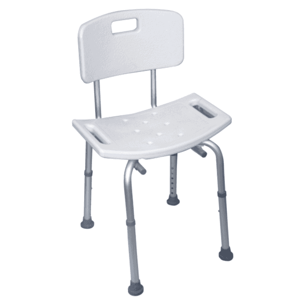 Deluxe Bath & Shower Stool With Back
