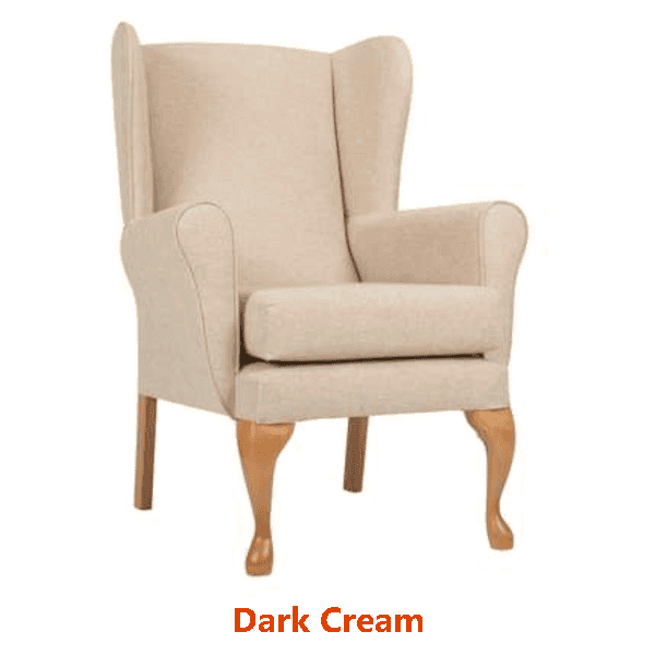 Fireside Chair Dark Cream
