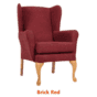 Fireside Chair Brick Red