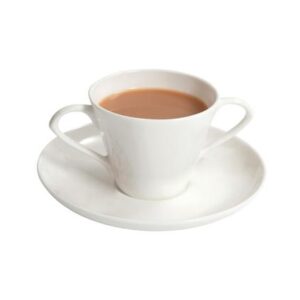 Bone China Cup & Saucer with two handles allowing easier lifting