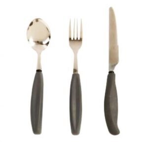 Ergonomic Cutlery - large handle with curve to fit in hand easier