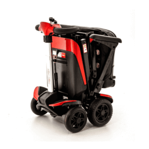 Folding Suitcase Scooter Hire - red and black