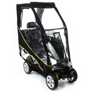 Scooterpac Canopy to keep scooter dry - black and yellow