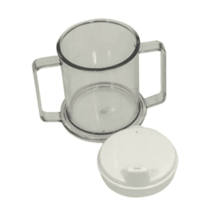 Two Handled Mug to allow user easier lifting - clear