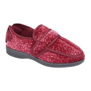 Wide Fitting Slippers - red