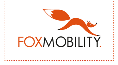 Fox Mobility Logo with Orange Border